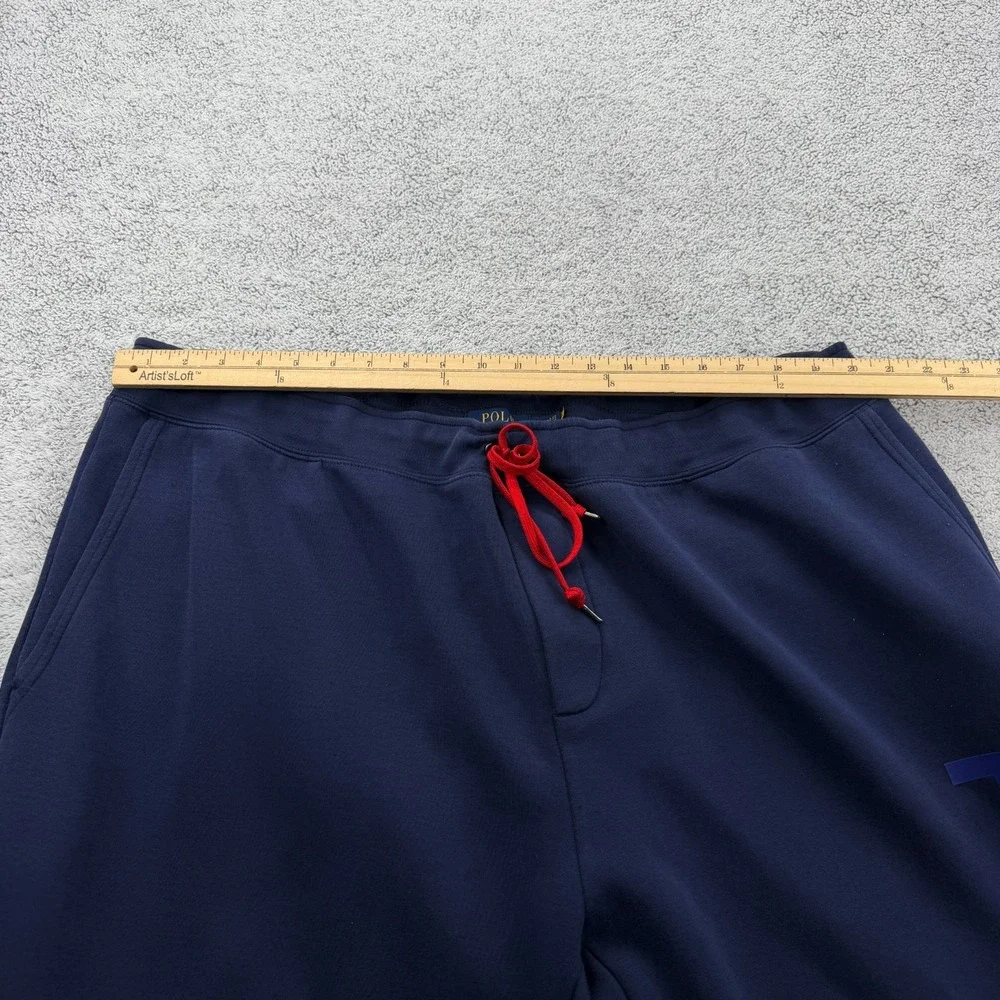Polo Ralph Lauren Sweatpants Mens 4XB Big Navy Blue Double Knit Logo Jogger Pant